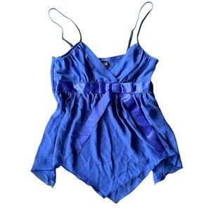 Y2K Frederick’s of Hollywood Milkmaid Bow Babydoll Top size Medium